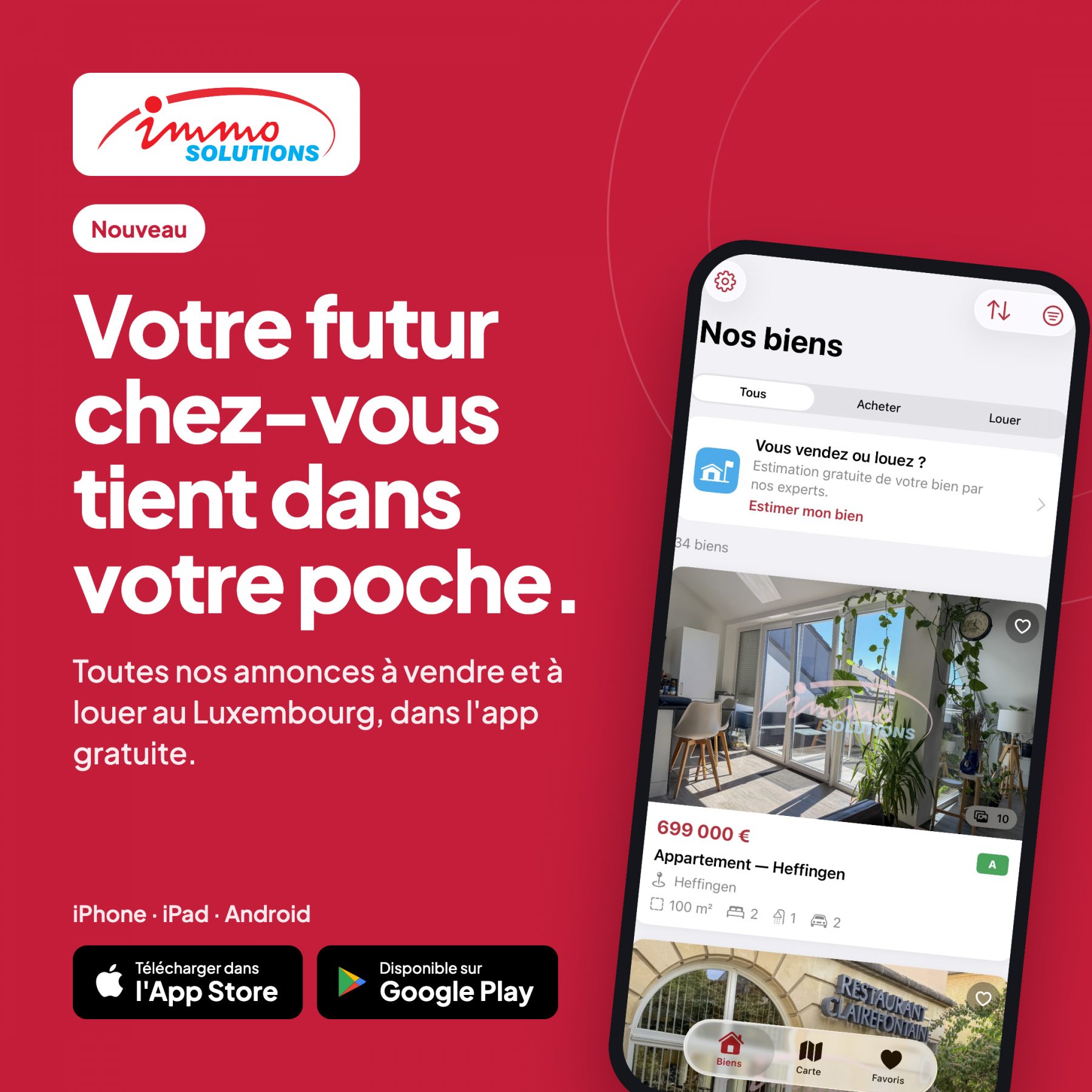 iMMOSOLUTIONS lance son application mobile pour iPhone, iPad et Android