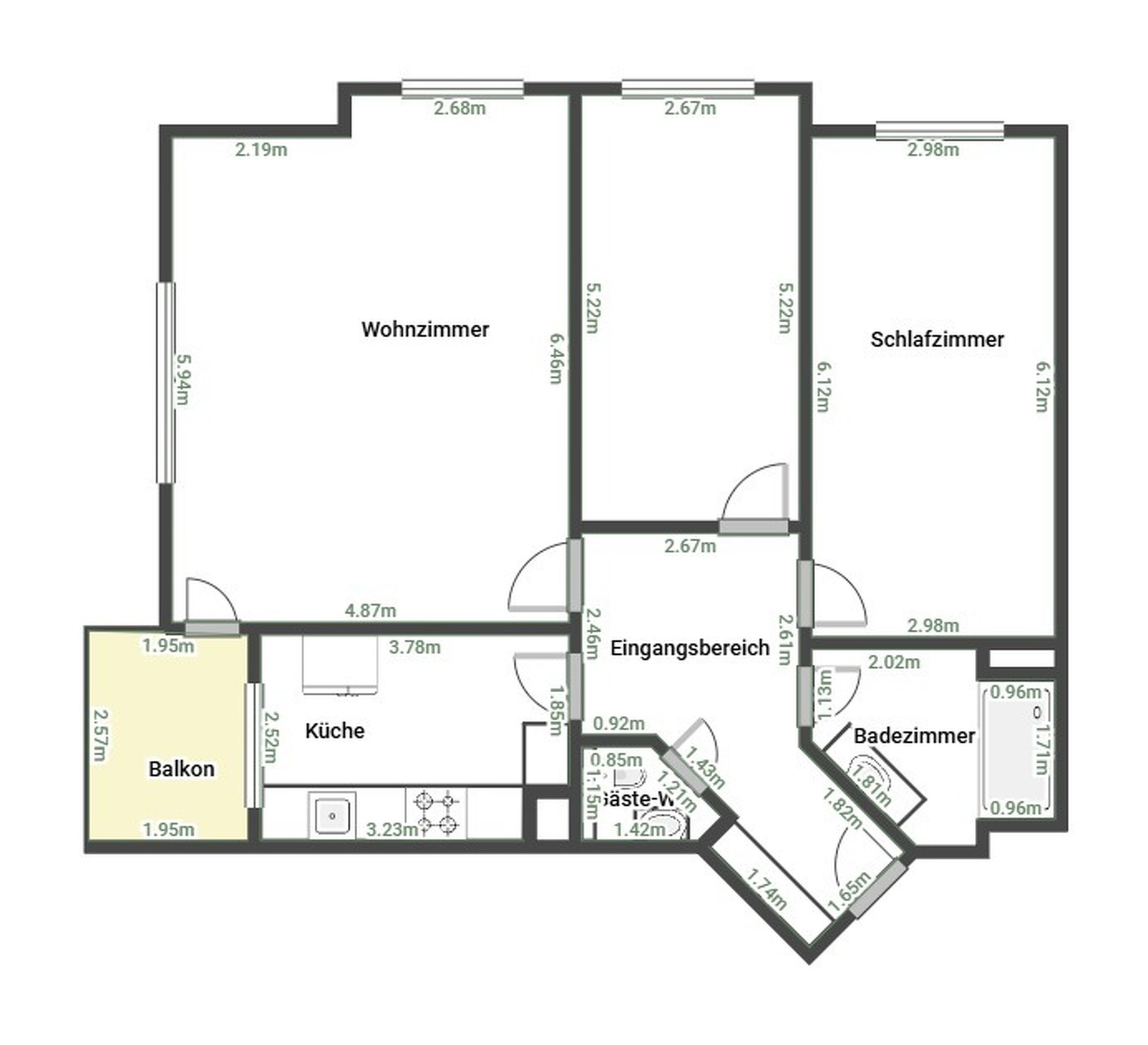 Appartement — Howald · 80 m² - photo 10