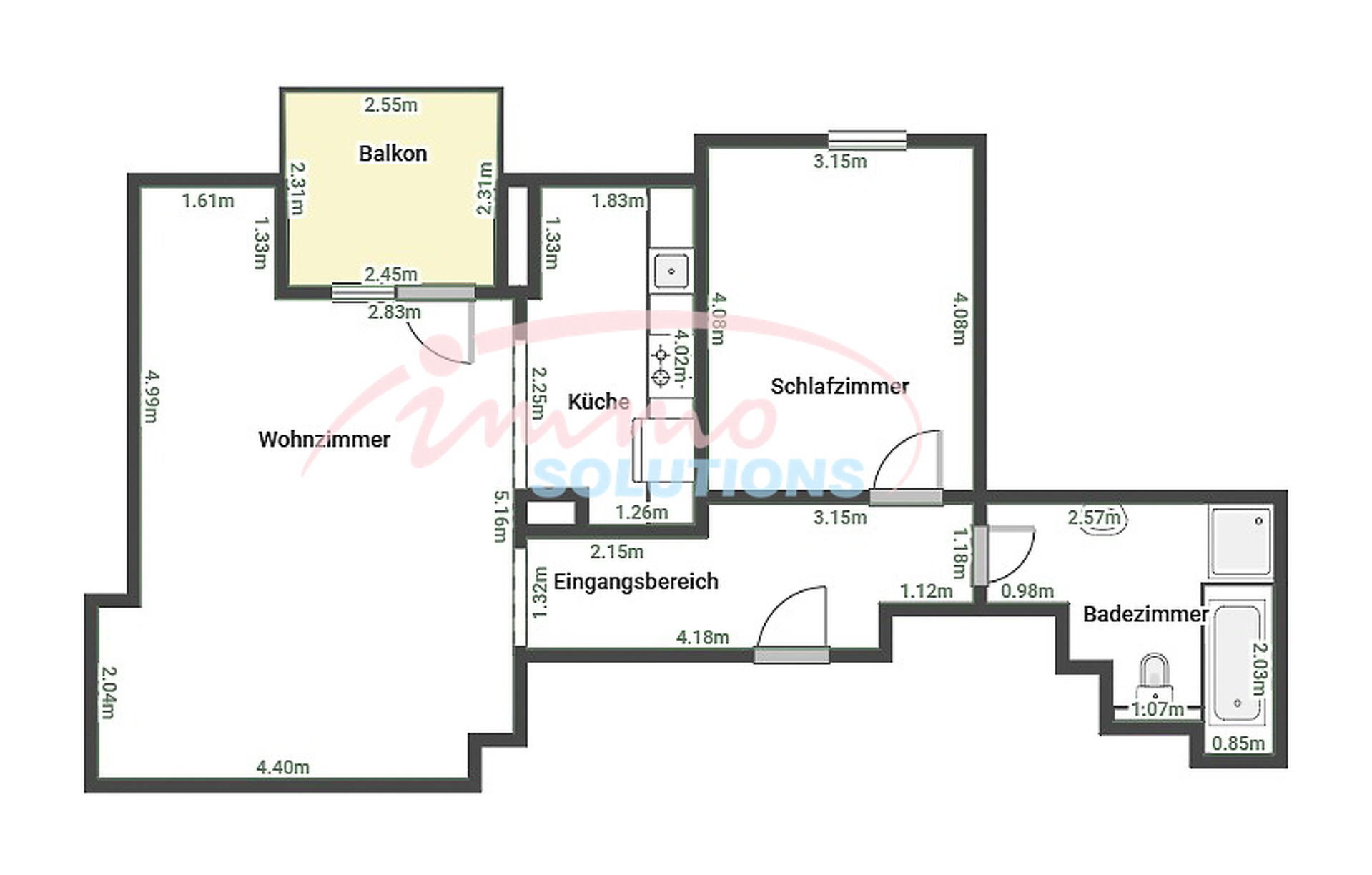 Appartement — Helmsange · 61 m² - photo 23